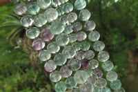 Polished Watermelon Fluorite Beaded Necklace - Sold Per Item - From Namibia