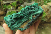 Natural Silky Malachite Specimens x 3 From Kasompe, Congo