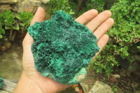 Natural Silky Malachite Specimens x 3 From Kasompe, Congo