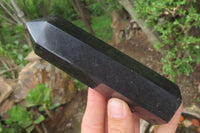 Polished Black Basalt Points x 6 From Antsirabe, Madagascar