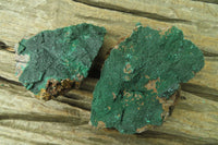 Natural Crystalline Malachite Specimens x 6 From Kasompe, Congo