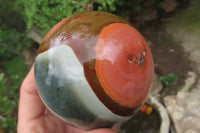 Polished Polychrome Jasper Spheres x 2 From Madagascar