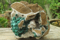 Natural Ball Malachite On Quartz Matrix Specimens x 2 From Kambove, Congo