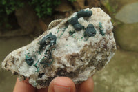 Natural Ball Malachite On Quartz Matrix Specimens x 2 From Kambove, Congo