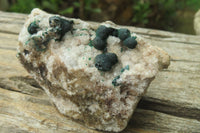 Natural Ball Malachite On Quartz Matrix Specimens x 2 From Kambove, Congo