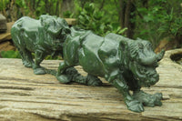 Hand Made Verdite Buffalo Carving x 1 From Zimbabwe