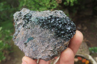 Natural Libethenite Crystals On Dolomite Matrix Specimens x 2 From Shituru, Congo