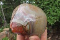 Polished On One Side Polychrome Jasper x 6 From Mahajanga, Madagascar