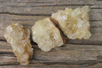 Natural Limonite Quartz Clusters x 12 From Zambia