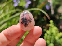 Polished Rhodonite Eggs x 35 From Ambindavato, Madagascar