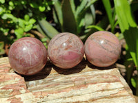 Polished Rhodonite Sphere-Balls - Sold Per Item - From Madagascar