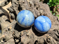 Polished Blue Marble Sphere-Balls - Sold Per Item - From China