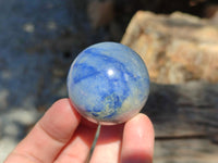 Polished Blue Marble Sphere-Balls - Sold Per Item - From China