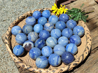 Polished Blue Marble Sphere-Balls - Sold Per Item - From China