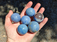 Polished Blue Marble Sphere-Balls - Sold Per Item - From China