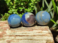 Polished Blue Marble Sphere-Balls - Sold Per Item - From China