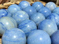 Polished Blue Marble Sphere-Balls - Sold Per Item - From China