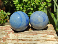 Polished Blue Marble Sphere-Balls - Sold Per Item - From China