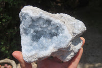 Natural Celestite Geode Specimens x 2 From Sakoany, Madagascar