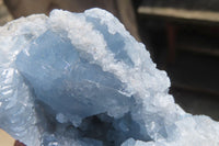 Natural Celestite Geode Specimens x 2 From Sakoany, Madagascar