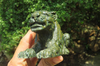 Hand Made Green Verdite Carvings x 3 From Zimbabwe