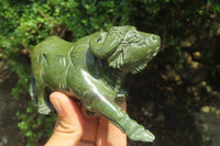 Hand Made Green Verdite Carvings x 3 From Zimbabwe