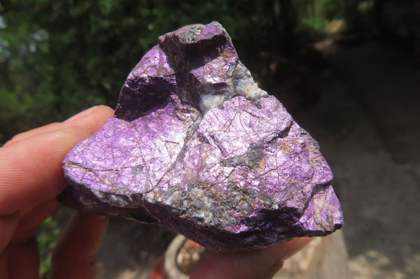 Natural Metallic Purpurite Cobbed Specimens x 6 From Erongo, Namibia