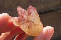 Natural Red Hematoid Quartz Crystal Specimens x 35 From Zimbabwe