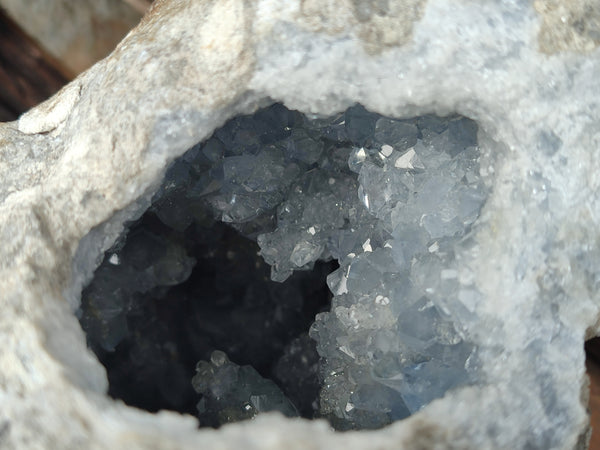 Natural Celestite Geode Specimens x 1 From Sakoany, Madagascar