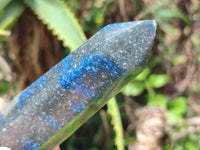 Polished Blue Spotted Spinel Quartz Points x 4 From Madagascar