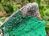 Natural Ball Malachite On Quartz Matrix Specimens x 2 From Kambove, Congo