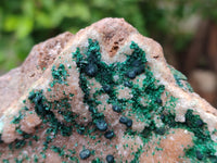 Natural Ball Malachite On Quartz Matrix Specimens x 2 From Kambove, Congo