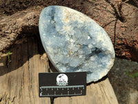 Polished Celestite Geode Eggs x 1 From Sakoany, Madagascar