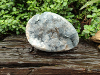 Polished Celestite Geode Eggs x 1 From Sakoany, Madagascar