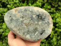 Polished Celestite Geode Eggs x 1 From Sakoany, Madagascar