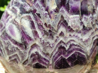 Polished XL Chevron Amethyst Standing Free Form x 1 from Zambia