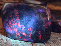 Polished Fluorescent Ruby Corundum In Chrome Verdite Free Forms x 5 From Zimbabwe