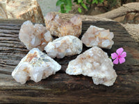 Natural Amethyst Spirit Quartz Clusters x 6 From Boekenhouthoek, South Africa