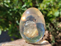 Polished Extra Rare 1980's Rutile Quartz In Resin Egg - Sold Per Item - From Brazil