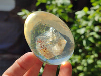 Polished XX Rare 1980's Rutile Quartz In Resin Egg - Sold Per Item - From Brazil