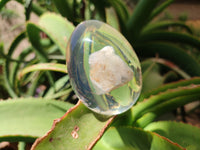 Polished XX Rare 1980's Rutile Quartz In Resin Egg - Sold Per Item - From Brazil