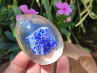 Polished Lapis Lazuli Specimen In Resin Egg - Sold Per Item - From Afghanistan