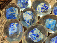 Polished Lapis Lazuli Specimen In Resin Egg - Sold Per Item - From Afghanistan