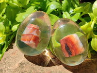 Polished Carnelian In Resin Egg - Sold Per Item - From Madagascar