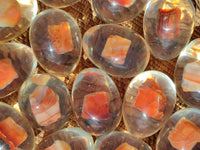 Polished Carnelian In Resin Egg - Sold Per Item - From Madagascar