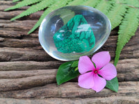 Polished Malachite In Resin Egg - Sold Per Item - From Congo