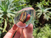 Polished Marble Bar Tigers Eye In Resin Egg - Sold Per Item - From Australia