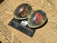 Polished Marble Bar Tigers Eye In Resin Egg - Sold Per Item - From Australia