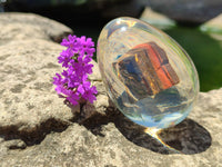 Polished Marble Bar Tiger Iron Jasper In Resin Egg - Sold Per Item - From Australia