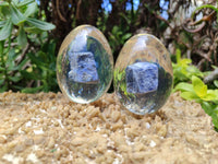 Polished Sodalite In Resin Egg - Sold Per Item - From Kunene River, Namibia